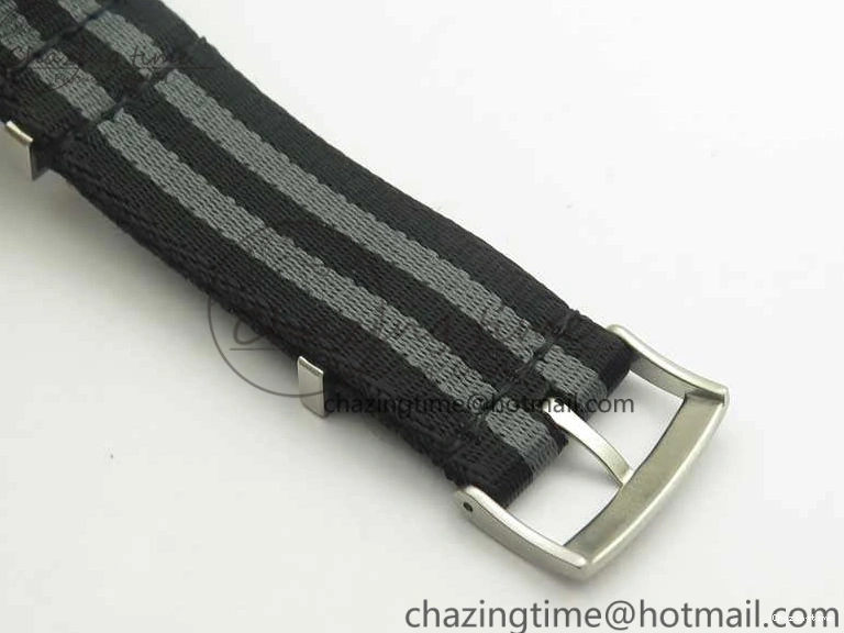 0228 Seamaster 300 Master Spectre SS MKS Best Edition Black Dial On Nylon Strap A SunProtective 8083